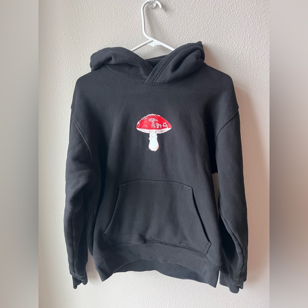 TNA Sweatfleece Hoodie With Mushroom Design Women’s Size Medium - Picture 2 of 5